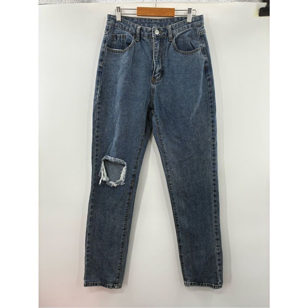 3For$20 SHEIN High-Rise Distressed Women's Jeans - Blue size M